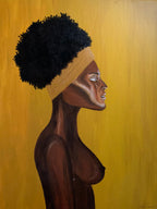 "Golden Muse I" - Originalt maleri - Cecillie Outzen