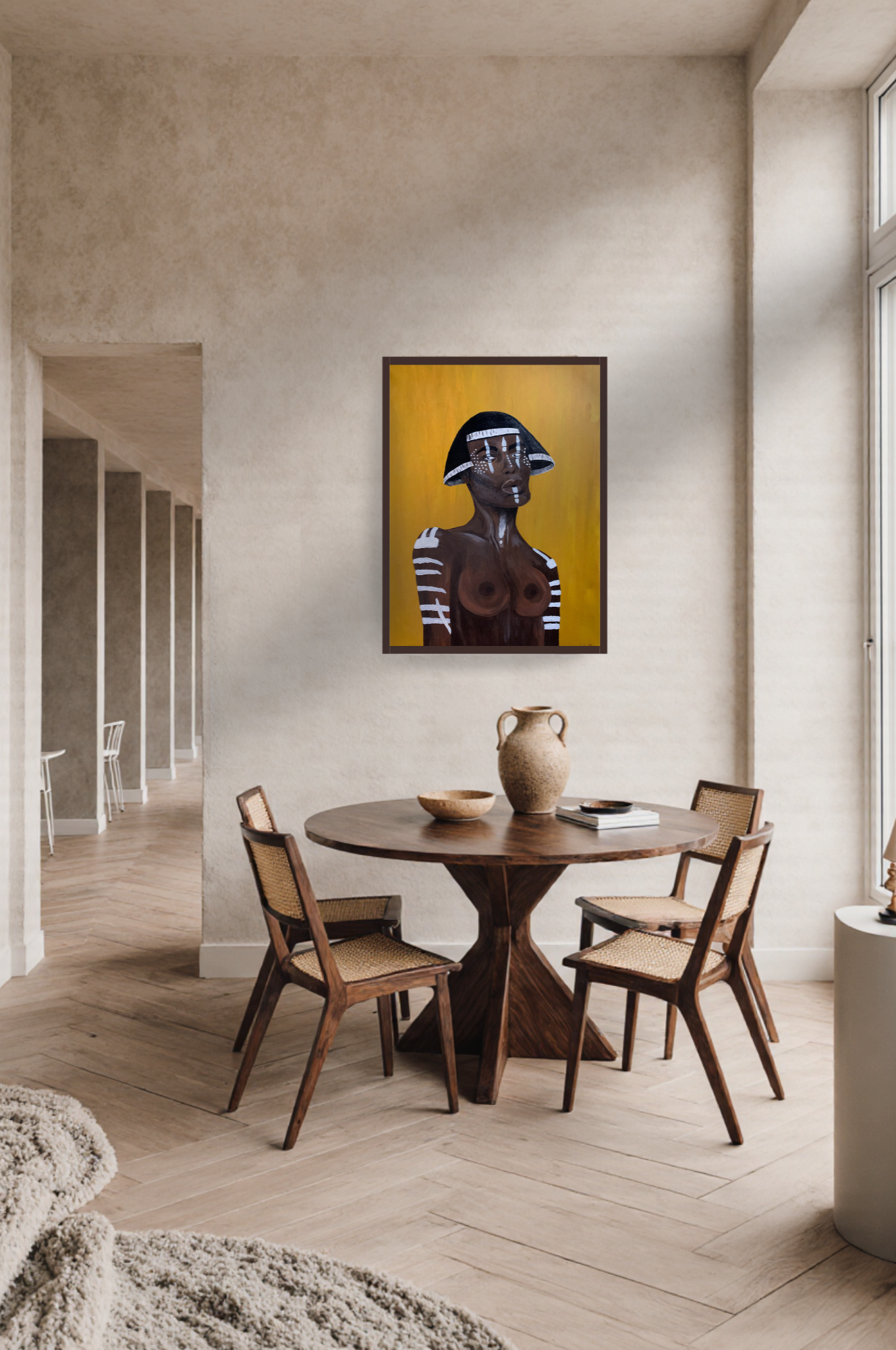 Golden Muse II plakat er tryk af et af de første malerier hos Cecillie Outzen.